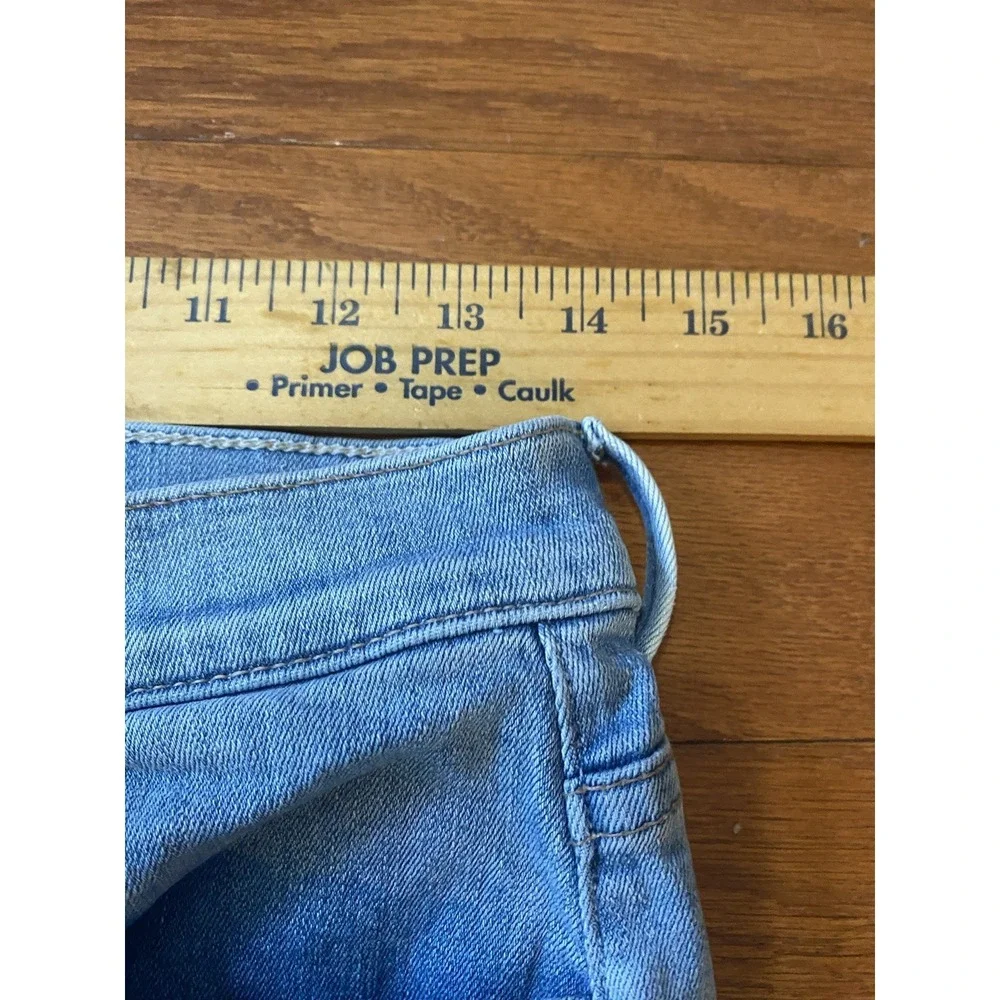 Mother Jeans The Stunner Ankle Fray Light Denim Dreamer Sz 30 Excellent Conditio